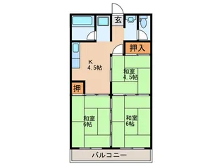 メゾン喜多山【3階】の間取り