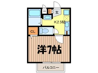 カ-サKG【1階】の間取り