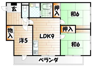 エレガンス中井【2階】の間取り