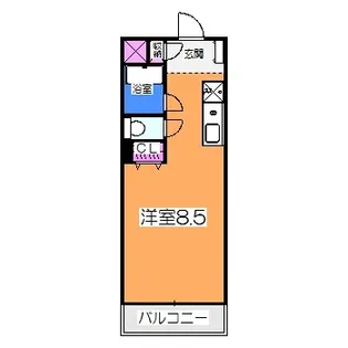 東光荘II【3階】の間取り