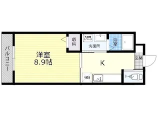 TBレジデンス田の湯【4階】の間取り