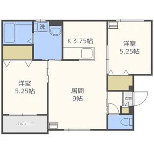 アストリア八軒【3階】の間取り