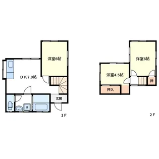 井野台貸家の間取り