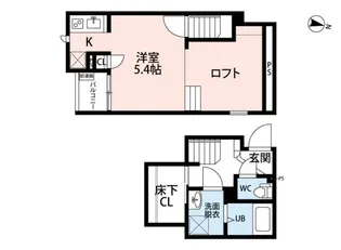CB吉川KAJIN【2階】の間取り