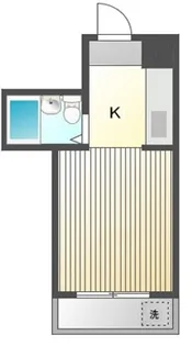 ウチヤ中野マンション【3階】の間取り