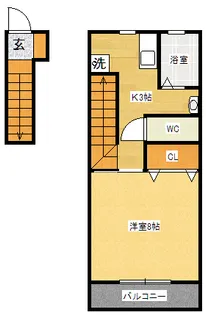 RELUXIA 北棟【2階】の間取り