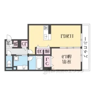 クレリアB棟【2階】の間取り