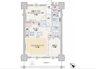 パレステージ神田【3階】の間取り