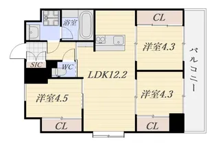 大黒町申館【2階】の間取り