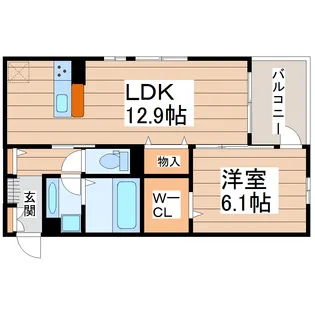 パストラルヴェール雨宮【2階】の間取り