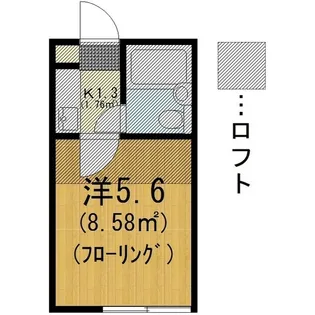 ドンジョン大和B【2階】の間取り