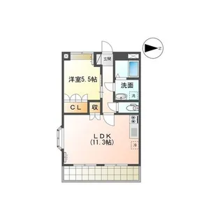 belle avenue【1階】の間取り