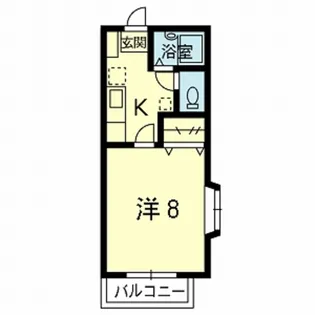 神山ハイツVI【1階】の間取り