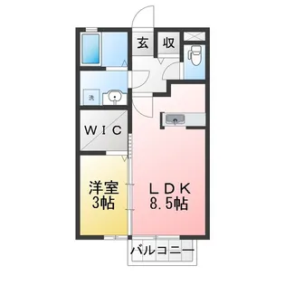 クリーンハイツONO【2階】の間取り