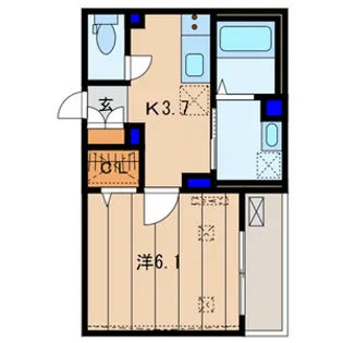 Le lis blanc II【1階】の間取り