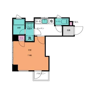 クイン・メゾン浅草【2階】の間取り