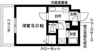 プレディアスタイル神戸ポートアイランド【4階】の間取り