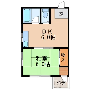 西三宝ビル【5階】の間取り