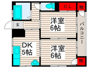 コ-ポアサカ江北【1階】の間取り