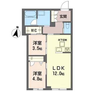 メゾン ド フー【1階】の間取り