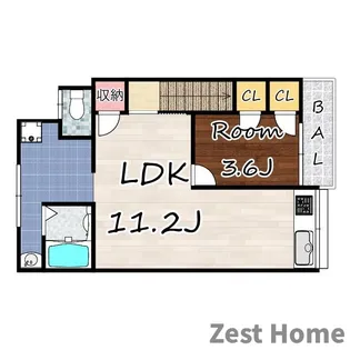 ヴィラ琴浦【2階】の間取り