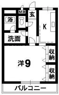 ネオマスカットハイツ【1階】の間取り
