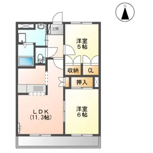 コーポラス小森【2階】の間取り