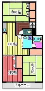 パピヨンリヴール【1階】の間取り