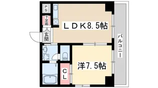 レクシア新大阪【8階】の間取り