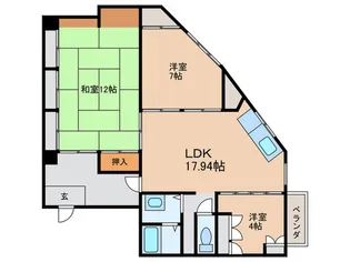 恵那ビル【3階】の間取り