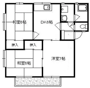 ウイングハイツ【1階】の間取り