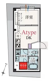 b’CASA東伏見【1階】の間取り