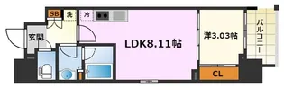リヴシティ泉【12階】の間取り