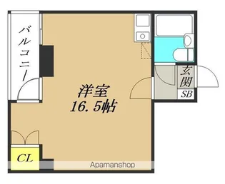 ウエストビル【4階】の間取り