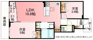 ベルスーズ【1階】の間取り