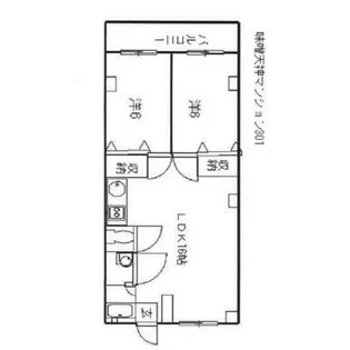 味噌天神マンション【3階】の間取り