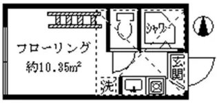 フェリスフラッグ【1階】の間取り