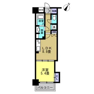 グランドパーク代々木【2階】の間取り