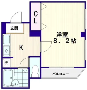 ラ・フルール【1階】の間取り