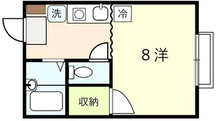 ふじハイツI【2階】の間取り