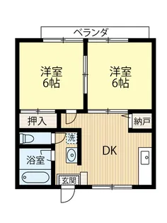 エーデルハイム宇佐美【1階】の間取り
