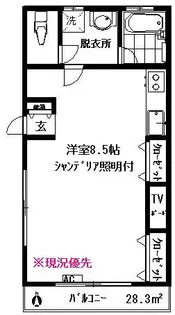 シャルムコート【2階】の間取り