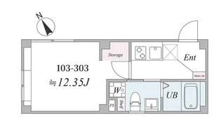 サンキャピタル北新宿【2階】の間取り