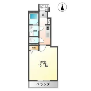 ヴァンベールII【1階】の間取り