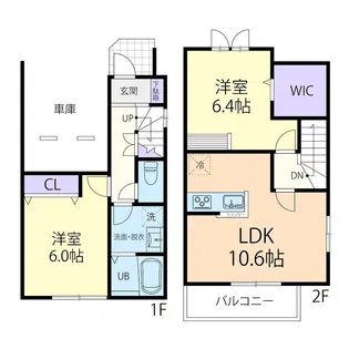 フォレスタ Aの間取り