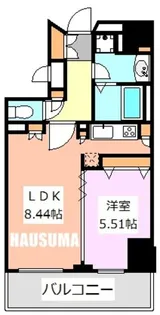 ハウス桃李【8階】の間取り