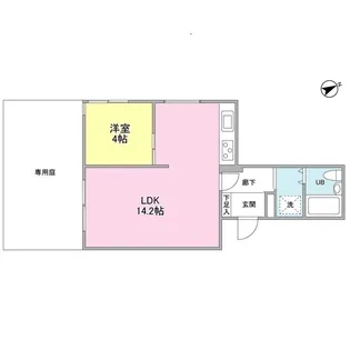 サンクテラス2【1階】の間取り