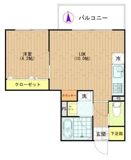 アリーチェ亀戸【1階】の間取り