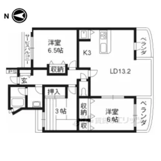 れじでんすK&T【4階】の間取り