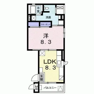 シルバレイ【1階】の間取り